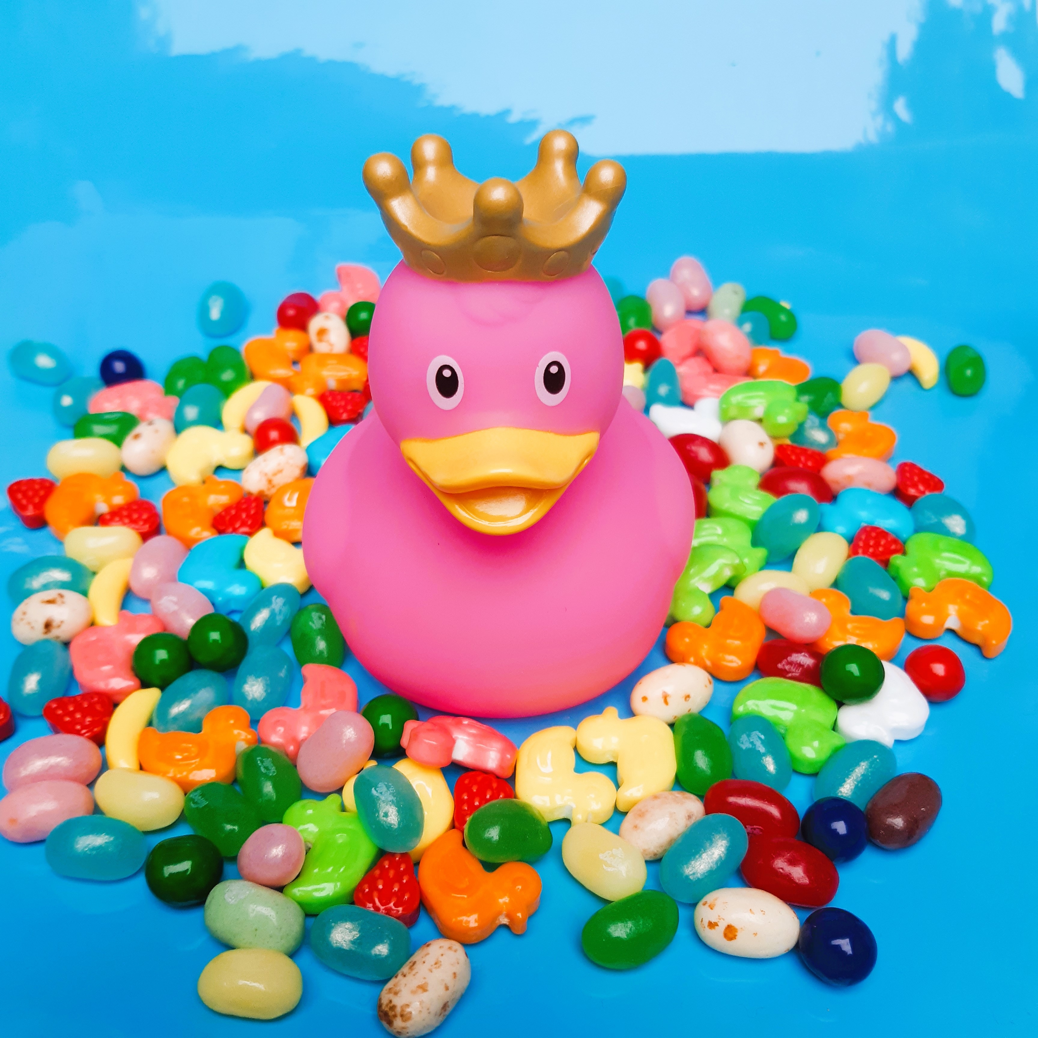 Rubber duck with sales crown