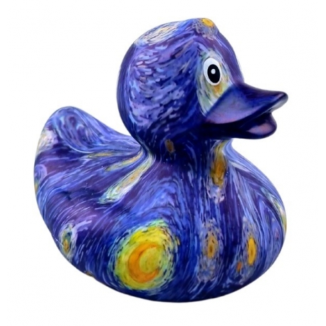 Starry Night van Gogh Badeend Gummie-ente  Dutch Ducky