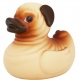 Rubber duck Pug dog LILALU  Lilalu