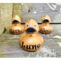 Ente mit eigenen Name Gold