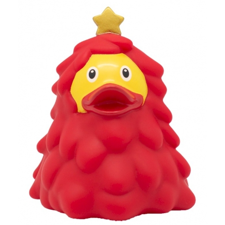 Rubber duck Christmas tree red LILALU  Lilalu