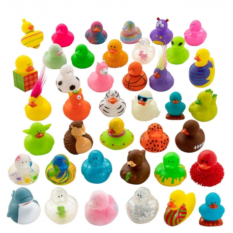 Set von 600 verschiedenen Gummi-Enten DESIGN 3  Mini enten