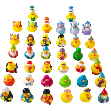 Set von 600 verschiedenen Gummi-Enten DESIGN 5  Mini enten