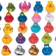 Set von 600 verschiedenen Gummi-Enten DESIGN 1  Mini enten