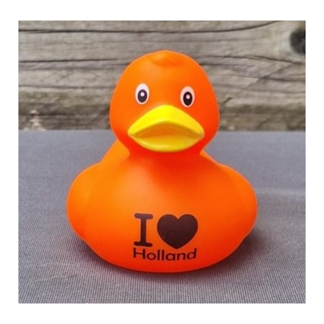 DUCKY TALK I LOVE Holland Oranje  Eendjes met tekst