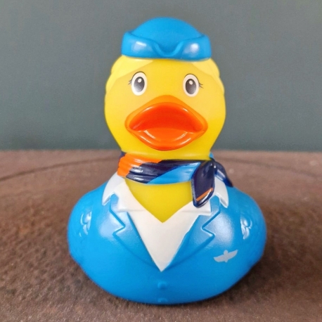 Gummi-ente Flugbegleiterin KLM  Beruf enten