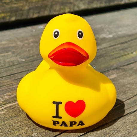 DUCKY TALK I LOVE PAPA  Ducks with text