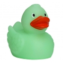 Badeend Ducky 7,5 cm DR glow in the dark groen