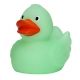 Gummi ente Ducky 7,5 cm DR glow in the dark Grün  Übrige farben