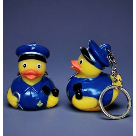 Keychain rubber duck Police  Keychains