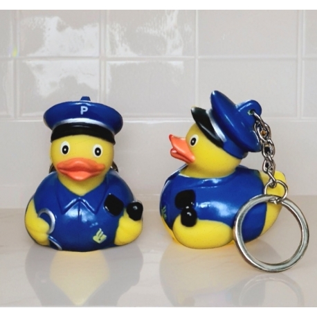 Keychain rubber duck Police  Keychains