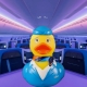 Gummi-ente Flugbegleiterin KLM  Beruf enten