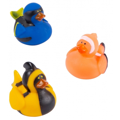 Rubber duck mini fish (per 3)  Mini ducks