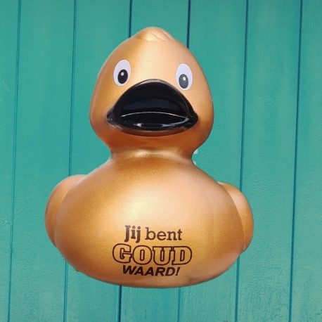 DUCKY TALK Jij bent GOUD waard  Eendjes met tekst