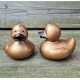 250 rubberduck HYATT ZURICH Gold with logo 8 cm  Wit