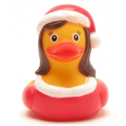 Santa Woman rubber duck D  Christmas