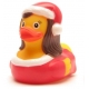 Santa Woman rubber duck D  Christmas