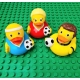 Gummi-ente Fußballfrau Lilalu  Lilalu