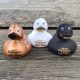 DUCKY TALK Merry Christmas & happy NEW YEAR Black  Ducks with text