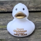 DUCKY TALK Merry Christmas & happy NEW YEAR White  Ducks with text