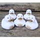 DUCKY TALK Merry Christmas & happy NEW YEAR White  Ducks with text