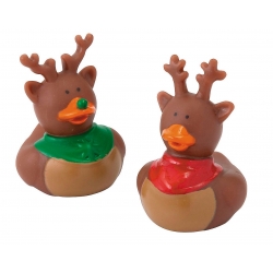 Rubber duck mini Reindeer (per 9)  Mini ducks