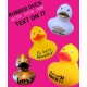 Duck with your own name/ text 12.5 CM  Duck with your Text