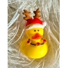 Rubber duck mini Reindeer yellow