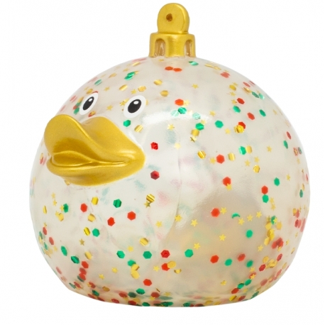 Rubber duck christmas ball glitter LILALU  Lilalu