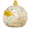 Rubber duck christmas ball glitter LILALU