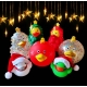 Gummi-ente Tannenbaum glitzer farbe LILALU  Lilalu