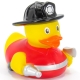 Badeente Feuerwehrmann ET  Beruf enten