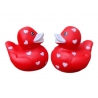 Mini heart valentine rubber duck