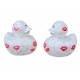 Mini glitter Kiss badeend  Mini eendjes