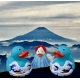 Rubber duck Fuji Wave Japan LUXY  Luxy ducks