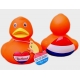 Rubber duck DUTCH DUCKY Orange 8 cm B  Dutch Ducky