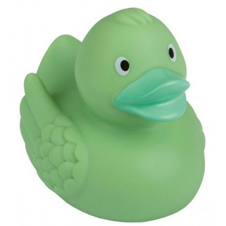 De daadwerkelijke Hick Vorige Badeend Ducky 7,5 cm DR pastel groen