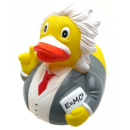 Rubber duck Albert Einstein LUXY  Luxy ducks