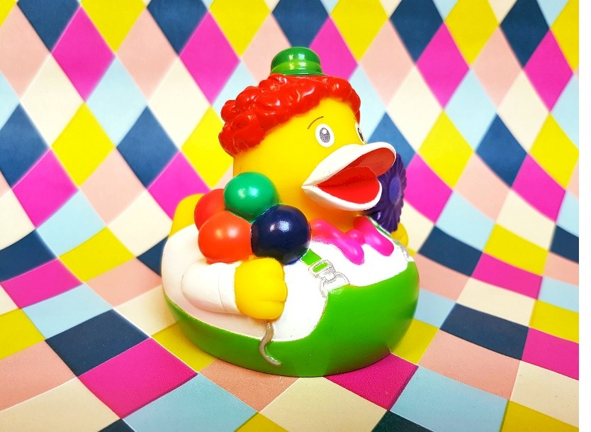 Clown sales rubber duck