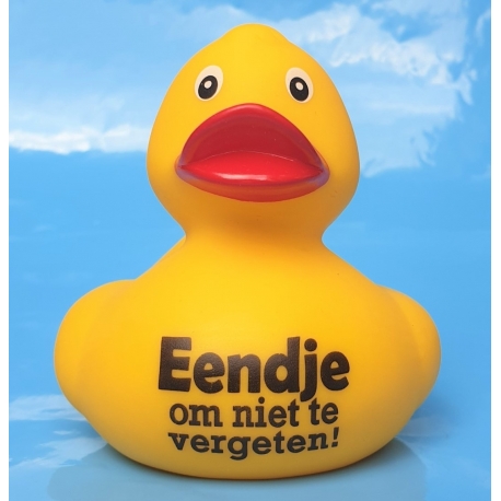 DUCKY TALK Eendje om niet te vergeten geel  Eendjes met tekst