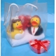 Rubber duck wedding couple DR gift with heart confetti  Giftset